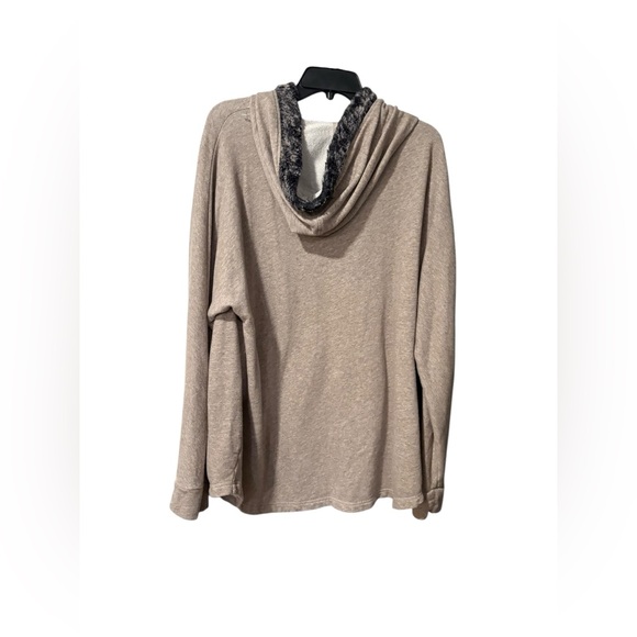 Soft Surroundings Cabin Cuddle Up Fur Trim Hoodie - Picture 2 of 4